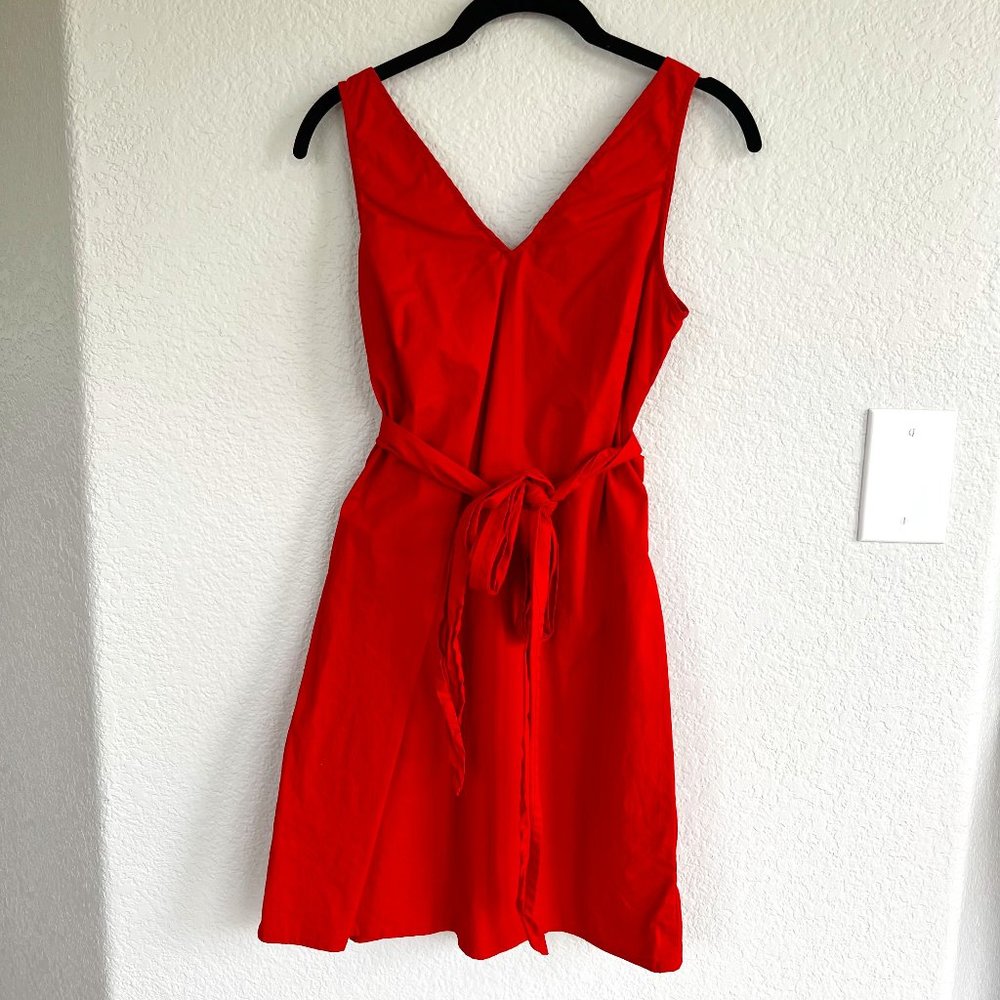 Double V-Neck Mini Dress